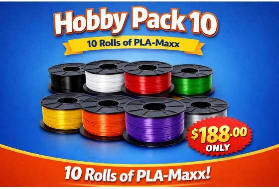 10 Carefully Selected Rolls of PLA-Maxx