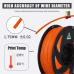 PLA Pure 3D Printer Filament 1.75mm (Juicy Orange) - 1kg